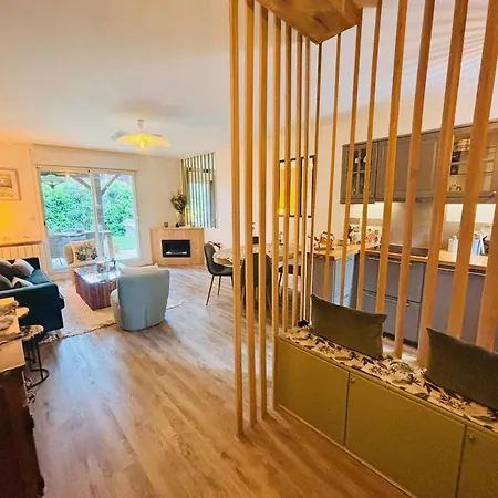 Le Sublime Olivier Normand, 3p Cosy Et Luxe Avec Jardin, Piscine & Tennis, Velos Deauville